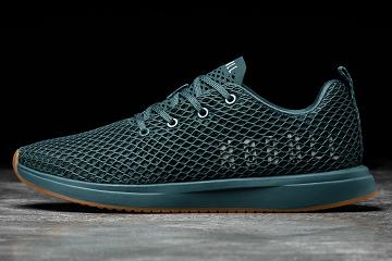 Deep / Turquoise Nobull Deep Teal Mesh Runner Women's Running Shoes | CA I1758L